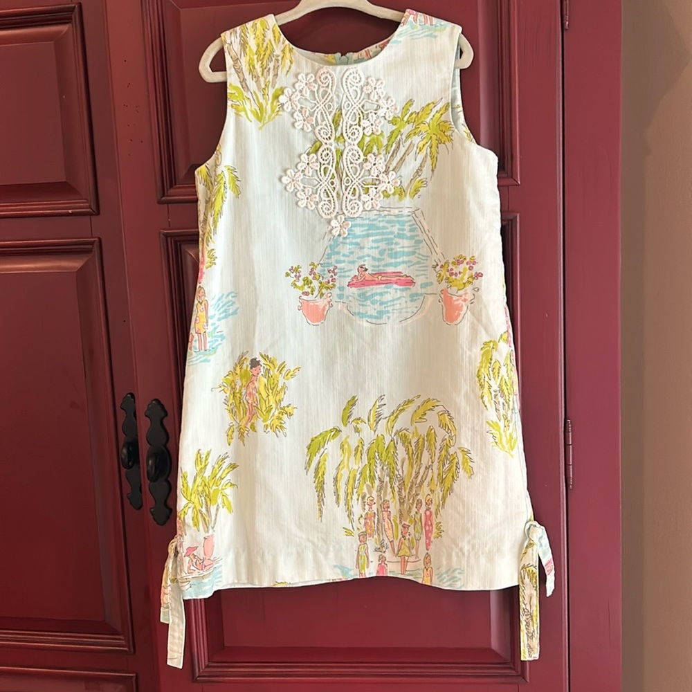Lilly Pulitzer Originals Worth Shift Dress In The Slim Poolside Blue GIRLS